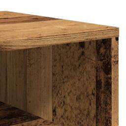 Berkfield Home TV Cabinet Old Wood 150x33.5x45 cm Engineered Wood in Brown - thumbnail 8