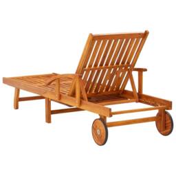 Berkfield Home Sun Loungers 2 pcs Solid Acacia Wood in Brown - thumbnail 4