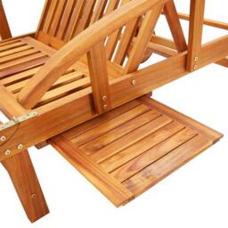Berkfield Home Sun Loungers 2 pcs Solid Acacia Wood in Brown - thumbnail 8