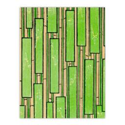 Artery8 Furuya Korin Framed Wall Art Print Green Bamboo Vintage Pattern - Size: A4 - thumbnail 3