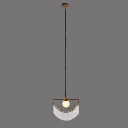 ValueLights Jupiter Polished Brass Ceiling Light Pendant in Metallics - thumbnail 2