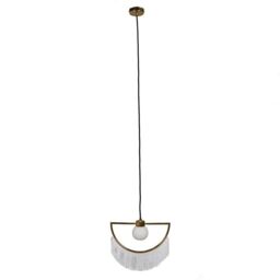 ValueLights Jupiter Polished Brass Ceiling Light Pendant in Metallics - thumbnail 1