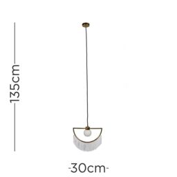 ValueLights Jupiter Polished Brass Ceiling Light Pendant in Metallics - thumbnail 5