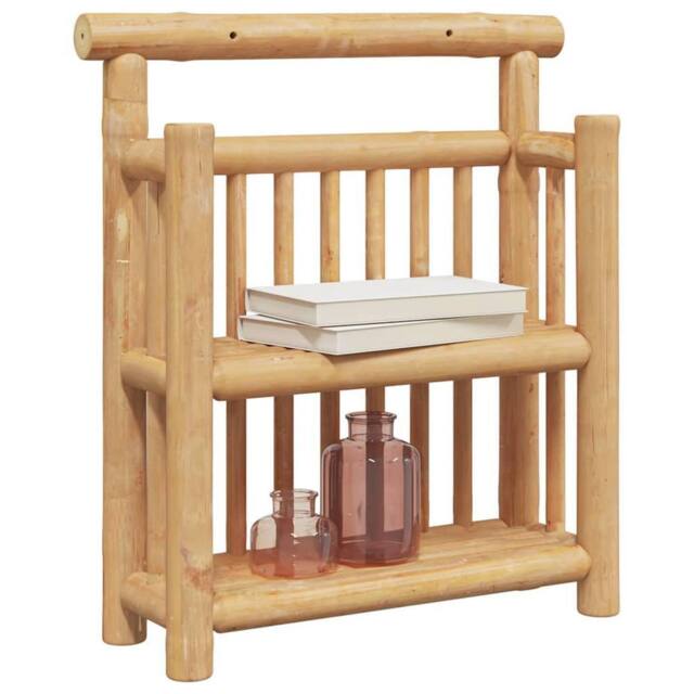 Berkfield Home Stylish Bamboo natural Bamboo Medium Wall mounting Wall Shelf in Beige - image 1