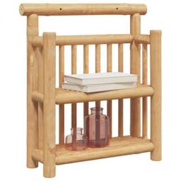 Berkfield Home Stylish Bamboo natural Bamboo Medium Wall mounting Wall Shelf in Beige - thumbnail 1