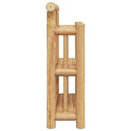 Berkfield Home Stylish Bamboo natural Bamboo Medium Wall mounting Wall Shelf in Beige - thumbnail 6