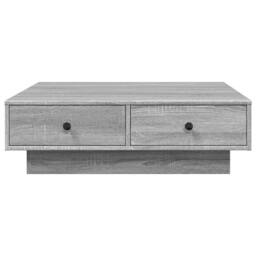 Berkfield Home Coffee Table Grey Sonoma 90x90x28 cm Engineered Wood - Size: 90 x 90 x 28 cm - thumbnail 4