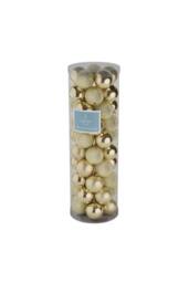 KDMD 48 Champagne Baubles 10cm Sand in Light Sand - thumbnail 1