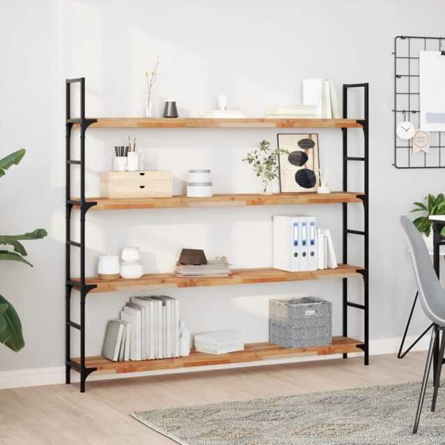 Berkfield Home Floating Shelf 140x20x4 cm Oil Finished Solid Wood Acacia in Brown - Size: 140 x 20 x 4 cm - image 1