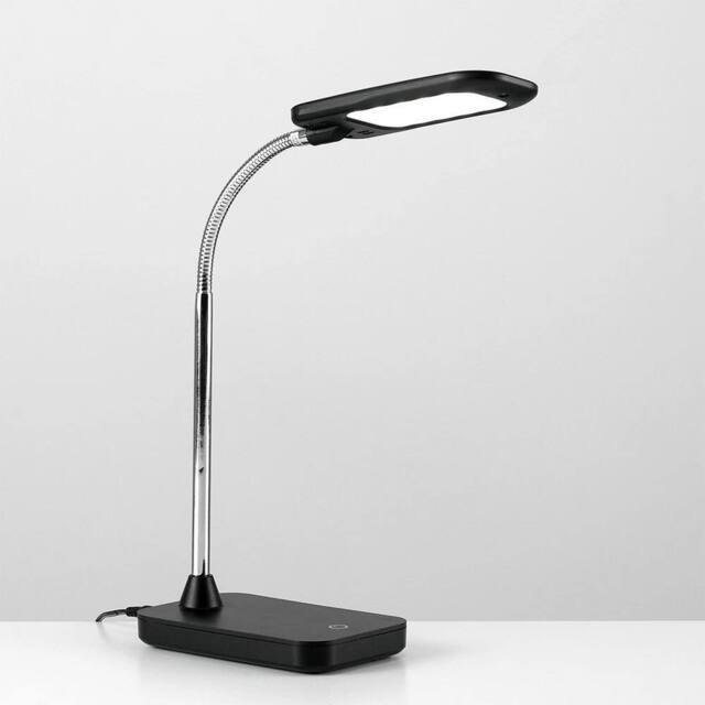 EONLION Dimmable Task Lamp LED Black Adjustable Chrome Touch Light Reading - image 1