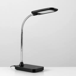 EONLION Dimmable Task Lamp LED Black Adjustable Chrome Touch Light Reading - thumbnail 4