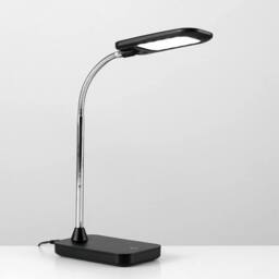 EONLION Dimmable Task Lamp LED Black Adjustable Chrome Touch Light Reading - thumbnail 1