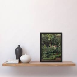 Artery8 A Rose Garden Landscape Camille Pissarro Framed Wall Art Print - Size: A4 - thumbnail 2