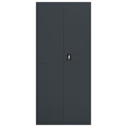 Berkfield Home File Cabinet Anthracite 90x40x200 cm Steel in Black - Size: 90 x 40 x 200 cm - thumbnail 3