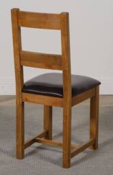 Thats Furniture Lincoln Dark Solid Oak Dining Chairs for Dining Room or Kitchen in Dark Brown - thumbnail 4