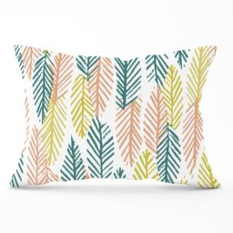 Warren Reed - Designer Scandinavian Style Foliage Cushions in Green - Size: 60 cm x 60 cm - thumbnail 1