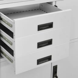 Berkfield Home Office Cabinet Light Grey 90x40x180 cm Steel - Size: 90 x 40 x 180 cm - thumbnail 7