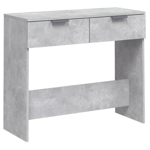 Berkfield Home Console Table Concrete Grey 90x36x75 cm Engineered Wood - Size: 90 x 36 x 75 cm - image 1
