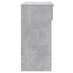 Berkfield Home Console Table Concrete Grey 90x36x75 cm Engineered Wood - Size: 90 x 36 x 75 cm - thumbnail 7