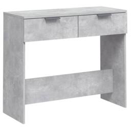 Berkfield Home Console Table Concrete Grey 90x36x75 cm Engineered Wood - Size: 90 x 36 x 75 cm