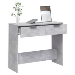 Berkfield Home Console Table Concrete Grey 90x36x75 cm Engineered Wood - Size: 90 x 36 x 75 cm - thumbnail 5
