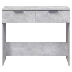 Berkfield Home Console Table Concrete Grey 90x36x75 cm Engineered Wood - Size: 90 x 36 x 75 cm - thumbnail 6