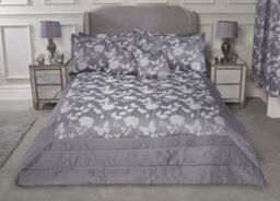 New Edge Blinds Meadows Bedspread in Grey - Size: Double - thumbnail 1