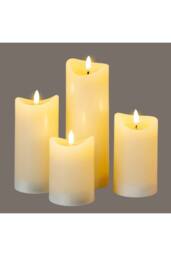 KDMD Luxe Collection Natural Glow Cream Melted Edge LED Candle - thumbnail 4