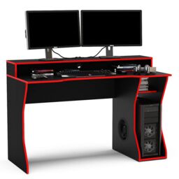 Birlea Enzo Gaming Computer Desk in Dark Red - thumbnail 3