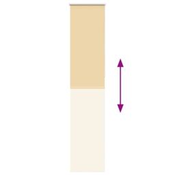 Berkfield Home Roller Blind Blackout Beige 60x210 cm Fabric Width 55.7 cm Polyester - thumbnail 5