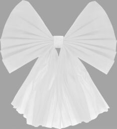 Shatchi Christmas Door Bow - 7.5m Diamante Giant Bow Door Cover - Front Door Decorations for Xmas Wedding, Baby Shower Outside Home Decor in White - thumbnail 3