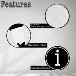Shatchi Christmas Door Bow - 7.5m Diamante Giant Bow Door Cover - Front Door Decorations for Xmas Wedding, Baby Shower Outside Home Decor in White - thumbnail 5