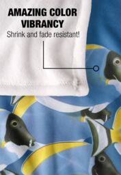 JQ Licensing Royce Mcclure Tang Tropical Fish Silky Touch Super Soft Throw Blanket 152 X 127 cm in White - thumbnail 4