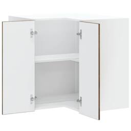 Berkfield Home Kitchen Wall Corner Cabinet Kalmar Smoked Oak Engineered Wood in Brown - thumbnail 5