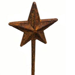 Poppyforge Star 4Ft Plant Pin BM/RtR (Pack of 3) - Steel - W10 x H121.9 cm in Brown - thumbnail 2