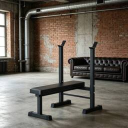 FLAVORA 660LBS 2 in 1 Fixed Weight Bench, Workout Bench Set in Black - Size: 0-12 m - thumbnail 3