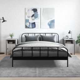 Berkfield Home Bedside Cabinets 2 pcs Grey Sonoma 40x42x60 cm Engineered Wood - Size: 40 x 42 x 60 cm - thumbnail 1