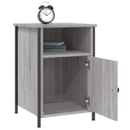 Berkfield Home Bedside Cabinets 2 pcs Grey Sonoma 40x42x60 cm Engineered Wood - Size: 40 x 42 x 60 cm - thumbnail 4