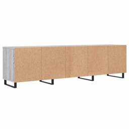Berkfield Home TV Cabinet Grey Sonoma 150x30x44.5 cm Engineered Wood - thumbnail 8
