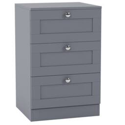 Home Discount Vida Designs Altino 3Pc Bedroom Set(3Dr Bedside, 5Dr Chest, Wardrobe) in Grey - thumbnail 7