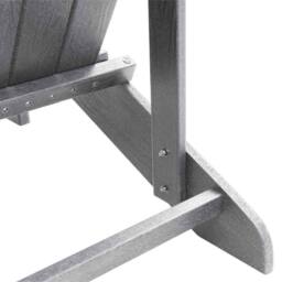 Berkfield Home Adirondack Chair Light Grey 74x82x91 cm HDPE - Size: 74 x 82 x 91 cm - thumbnail 8