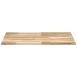 Berkfield Home Versatile Desk Top Untreated 80x60x2 cm Solid Wood Acacia in Brown - Size: 80 x 60 x 2 cm - thumbnail 4
