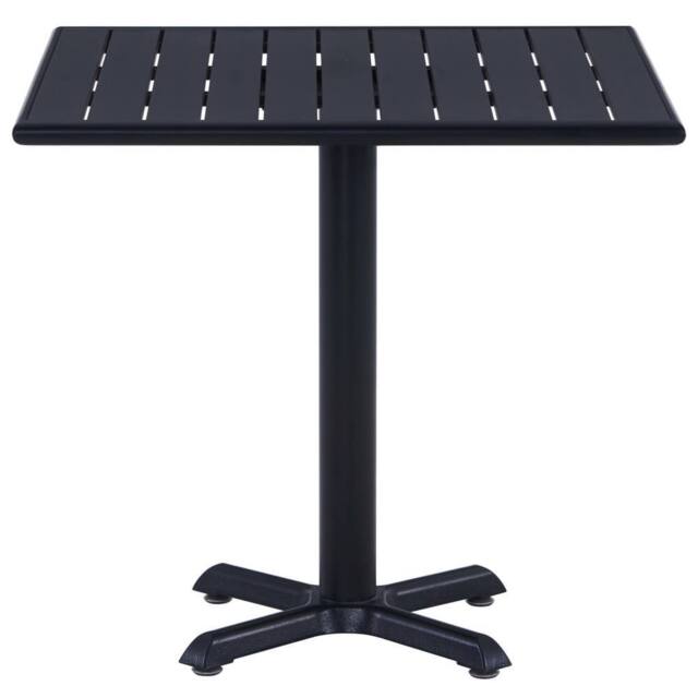 Berkfield Home Garden Table Black 80x80x75 cm - Size: 80 x 80 x 75 cm - image 1