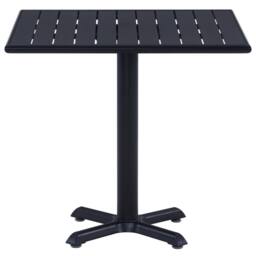 Berkfield Home Garden Table Black 80x80x75 cm - Size: 80 x 80 x 75 cm - thumbnail 1