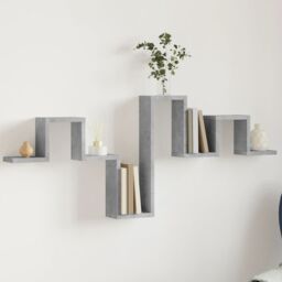 Berkfield Home Wall Shelf Concrete Grey 104.5x10x43 cm Engineered Wood