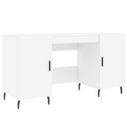 Berkfield Home Desk White 140x50x75 cm Engineered Wood - Size: 140 x 50 x 75 cm