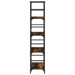 Berkfield Home Bookshelf Smoked Oak 50x33x153 cm Engineered Wood in Brown - Size: 50 x 33 x 153 cm - thumbnail 5