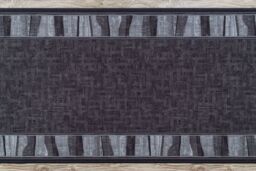 RugsX Anti-Slip Linea Runner in Grey - Size: 100 cm x 470 cm - thumbnail 5