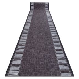 RugsX Anti-Slip Linea Runner in Grey - Size: 100 cm x 470 cm - thumbnail 1