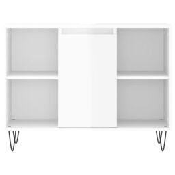 Berkfield Home Bathroom Cabinet High Gloss White 80x33x60 cm Engineered Wood - Size: 80 x 33 x 60 cm - thumbnail 5